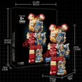 thumbnail image 2 of 1647 Pieces Mecha Bear Building Block Kit, Mechanical Violent Bear Display Art Toy Model, Creative Collectible Gift For Adults/ Kids, 2 of 4