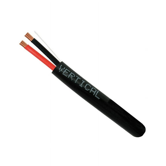 Vertical Cable® 209-2315/BK 2 Conductor 16AWG Wire Speaker Cable (Black | 500 ft Pull Box)