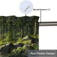 thumbnail image 5 of Forest Bear Curtain Valance for Kitchen Rutsic Cabin Wild Animal Farmhouse Camping Window Valance for Living Room Bedroom, Kitchen Valance Rod Pocket Window Curtain 54 by 18 in, 1 Panel, 5 of 6