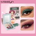 thumbnail image 2 of Misslyn 9 Colors Eye Believe in Fairtales Eyeshadow Palette #01 Make A Wish, Ultra-pigmented Shimmer & Matte Shades Eye Shadows Makeup with Double-Ended Makeup Brush, 2 of 8