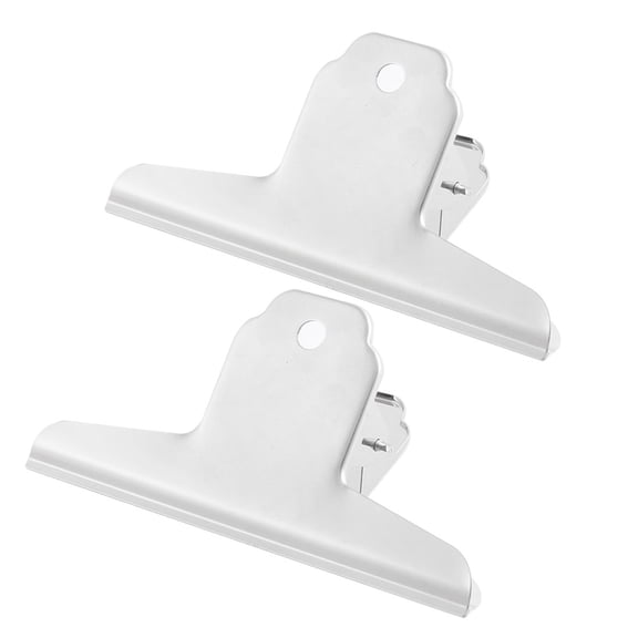 Office 120mm Wide Stainless Steel File Drawing Board Binder Clips 2pcs