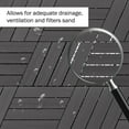 thumbnail image 5 of Pure Garden 6PK Interlocking Deck Tiles Woodgrain Outdoor Flooring, Gray, 5 of 8
