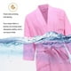 thumbnail image 5 of Qarigey de noche Traje de casa Cinturón Albornoz Verano Con capucha Suavidad atractiva Ropa de dormir sexy Tallas grandes Manga larga Lavable Pijama Rosa XL(175-196CM) Qarigey AP019235-03, 5 of 6