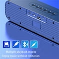thumbnail image 2 of Large Screen Clock Bluetooth Speaker Double Alarm Clock With RGB LED Changing Aperture Double 5W Booming Sound 4 PlayMode FM Support Card, 2 of 2