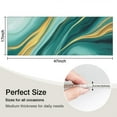 thumbnail image 5 of Teal and Gold Marble Flow Lines Pattern Kitchen Rug Mat,Kitchen Runner Rugs Non Skid Washable,Decorative Kitchen Floor Mats for Kitchen,Sink,Laundry,17"X47", 5 of 5