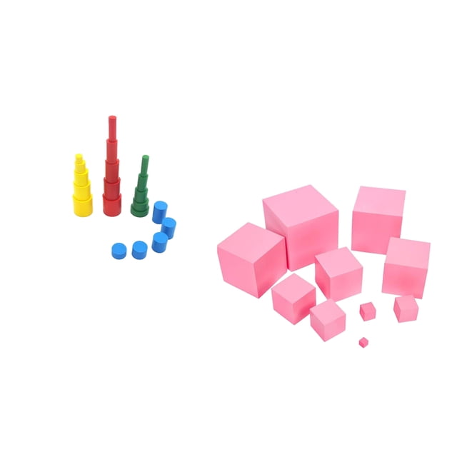 Juguetes de Aprendizaje Preescolar Matemáticas Alfabetos de Madera Geometría Numéricas de Rosa Sunnimix Juguetes de madera para niños
