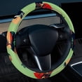thumbnail image 2 of Football 14.5 Inch Printing PVC Leather Car Wheel Cover, Steering Wheel Cover, Auto Accessories, 2 of 6