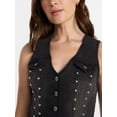 thumbnail image 4 of Madden NYC Women's Studded Vest, Sizes XXS-XXL, 4 of 5