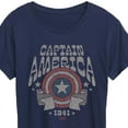 thumbnail image 3 of Marvel Captain America - Band Tee Style - Women's Short Sleeve Graphic T-Shirt, 3 of 5
