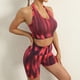 thumbnail image 2 of Tie Dye-Sujetador deportivo para mujer, Tops cortos, pantalones cortos de Yoga, trajes para Fitness, gimnasio, medias realzadoras, conjunto de entrenamiento, conjunto de dos piezas, ropa activa, 2 of 5