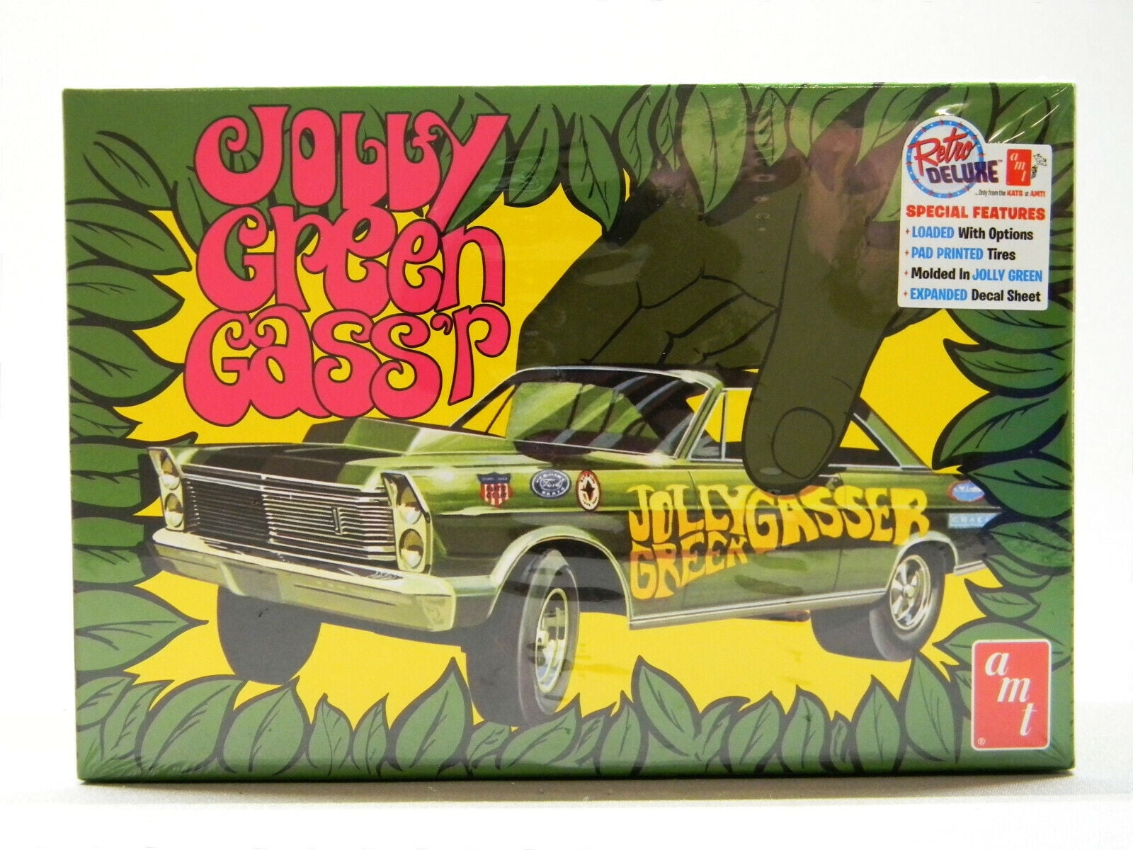 A.M.T 1965 Ford Galaxie Jolly Green Gasser Model Car Kit, 1/25