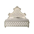 thumbnail image 3 of ACME Lucienne Velvet Upholstered Eastern King Bed with LED in Beige, 3 of 12