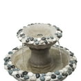 thumbnail image 5 of Alpine Corporation Grey Two Tier Pedestal Fountain, 24 Inch Tall, 5 of 12