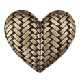 thumbnail image 3 of Acorn Manufacturing DQJGP Artisan Collection Woven Heart Knob, Museum Gold, 3 of 3