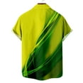 thumbnail image 6 of JINMGG Mens Tops under $5,Men Fashion Casual Buttons Printing Turndown Short Sleeve Shirt Blouse Green L, 6 of 6