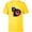 Yellow, variant on Marvel Daredevil Super Hero Comic Art Face in DD Symbol - Short Sleeve T-Shirt for Kids - Customized-White