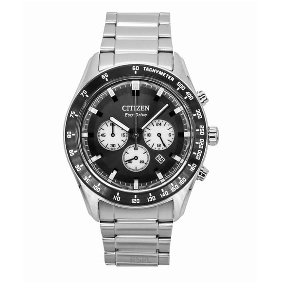 Citizen Reloj Eco-Drive con Cronógrafo y Esfera Negra para Hombre CA4674-58E