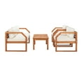thumbnail image 4 of Safavieh Dren Outdoor Patio 4 Pc Conversation Set - Natural, 4 of 10
