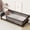 Espresso Rubber Wood Twin2, variant on LHSHID Twin Size Floor Bed with Fence without Door,Rubber Wood Floor Bed with Safety Guardrails,White