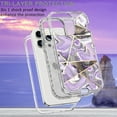 thumbnail image 2 of Allytech for iPhone 14 Pro Max 6.7 Inch Case, Marble Series Hard PC+Soft Silicone Drop Protection Women Girl Covers for iPhone 14 Pro Max 5G 2022, Purple Grid Marble, 2 of 7