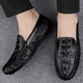 thumbnail image 6 of Winter Men's Casual Loafers Slip On Outdoor Fuzzy Furry Loafers Leather Warm Comfortable Shoes Male Driving Shoes Moccasins Classic Penny Loafer Flats Boat Shoes, 6 of 10