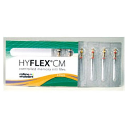 

Coltene Whaledent H8250415 Hyflex CM NiTi Rotary Files .04 Taper 25mm #15 6/Pk