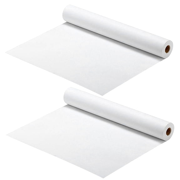 2pcs White Drawing Paper Roll Painting Paper Rolls for Kid Craft Activity and Painting Art Watercolor Paper (45cm x 5m)