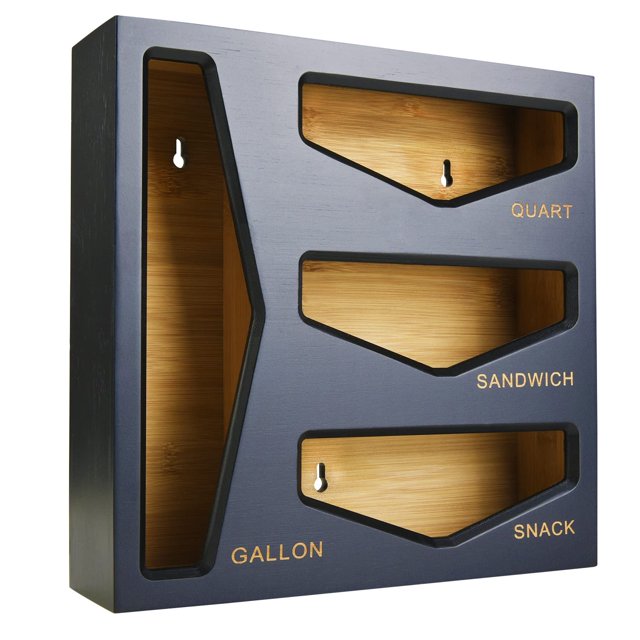 Organizador de bolsas de bambú Cozee Bay para cajón de cocina