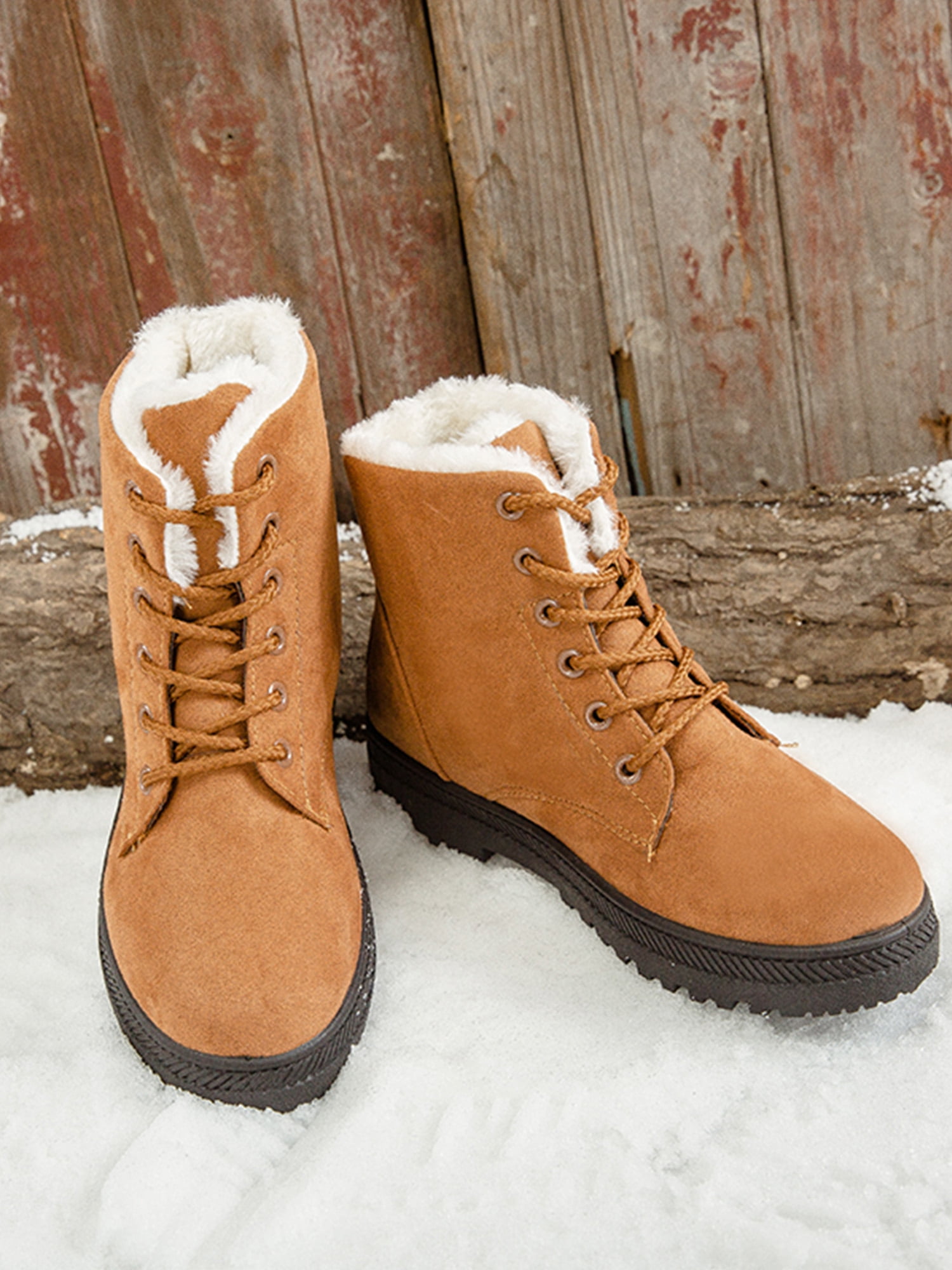 Brown Zip Fastening- Great Price! Wool Boot Rip curl Ladies Flat Boot 