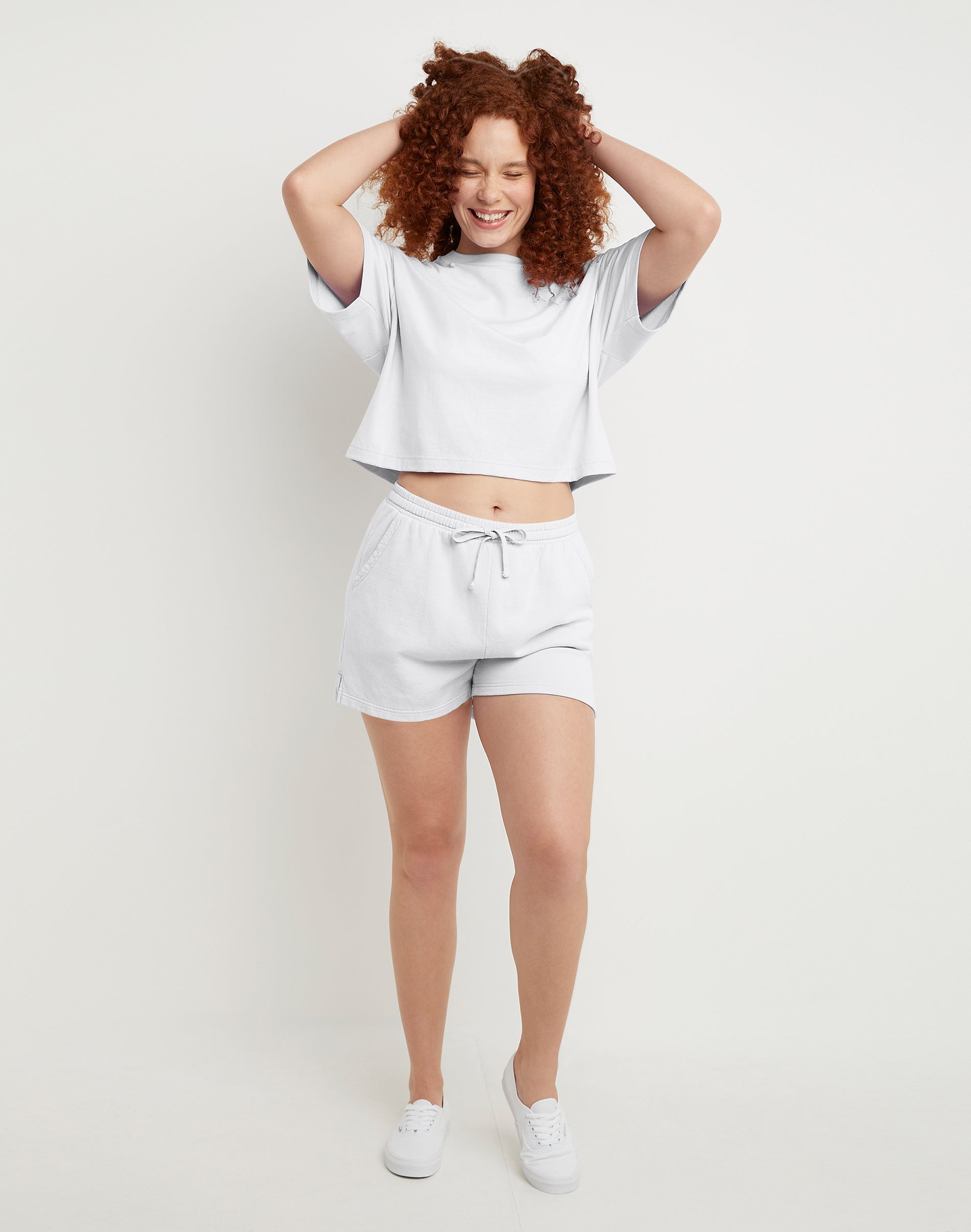Hanes Cropped T-Shirt Originals Women's Short Sleeve Ringspun 100% Cotton xs-2xl