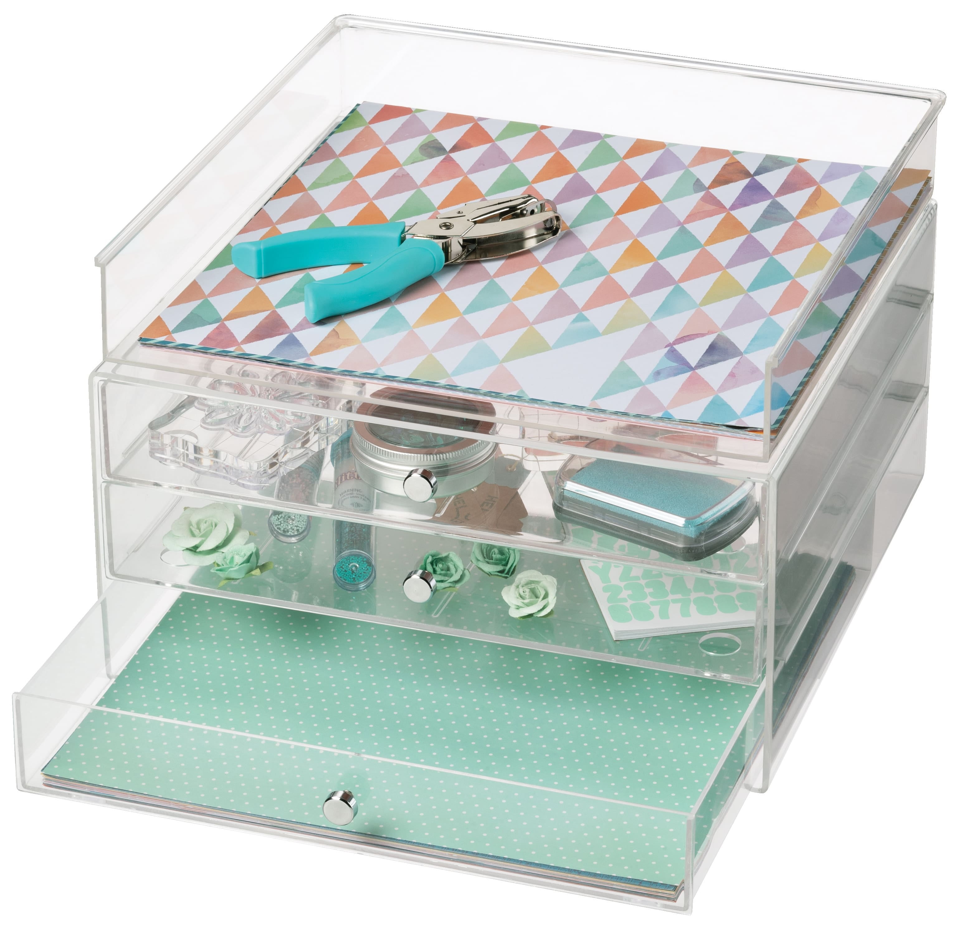 MICHAELS Clear 3-Drawer Organizer by Simply Tidy™ - 2