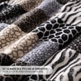 thumbnail image 4 of Korean Mink Blanket Queen Size, Animal Print - Thick Heavy Korean Blanket - 5 LB Heavy Fleece Mink Style, 95"x 79", (Multi Animal), 4 of 7