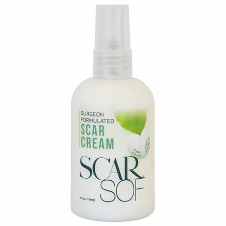 ScarSof Scar Treatment Cream with Vitamins A & E, Organic Aloe Vera, Cocoa Butter, and Emu Oil
