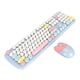 thumbnail image 5 of Teclado y ratón diseño ergonómico Lindo teclado ratón color azul claro mezclado para niña para juegos para dormitorio ANGGREK Otros, 5 of 8
