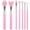 Pink, variant on 7 count Brush Applicator Kit, Brush Applicator UV Brushes Applicators Jelly Brushes Applicators for Cream Makeup Products and Epoxy Art Crafting, Green