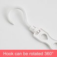 thumbnail image 4 of COM1950s Multi Functional Clothes Hanger Organizer, Space Saving Vertical Hanging Rack with 10 Hooks - Foldable Storage for Dormitory, Closet, Wardrobe Organization, 17.3 Inch, 4 of 8