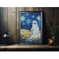 thumbnail image 2 of Cute Ghost Painting In A Glass Field Poster Print, Halloween Poster, Poster For Halloween, Wall Art Halloween, Ghost Art, 2 of 5