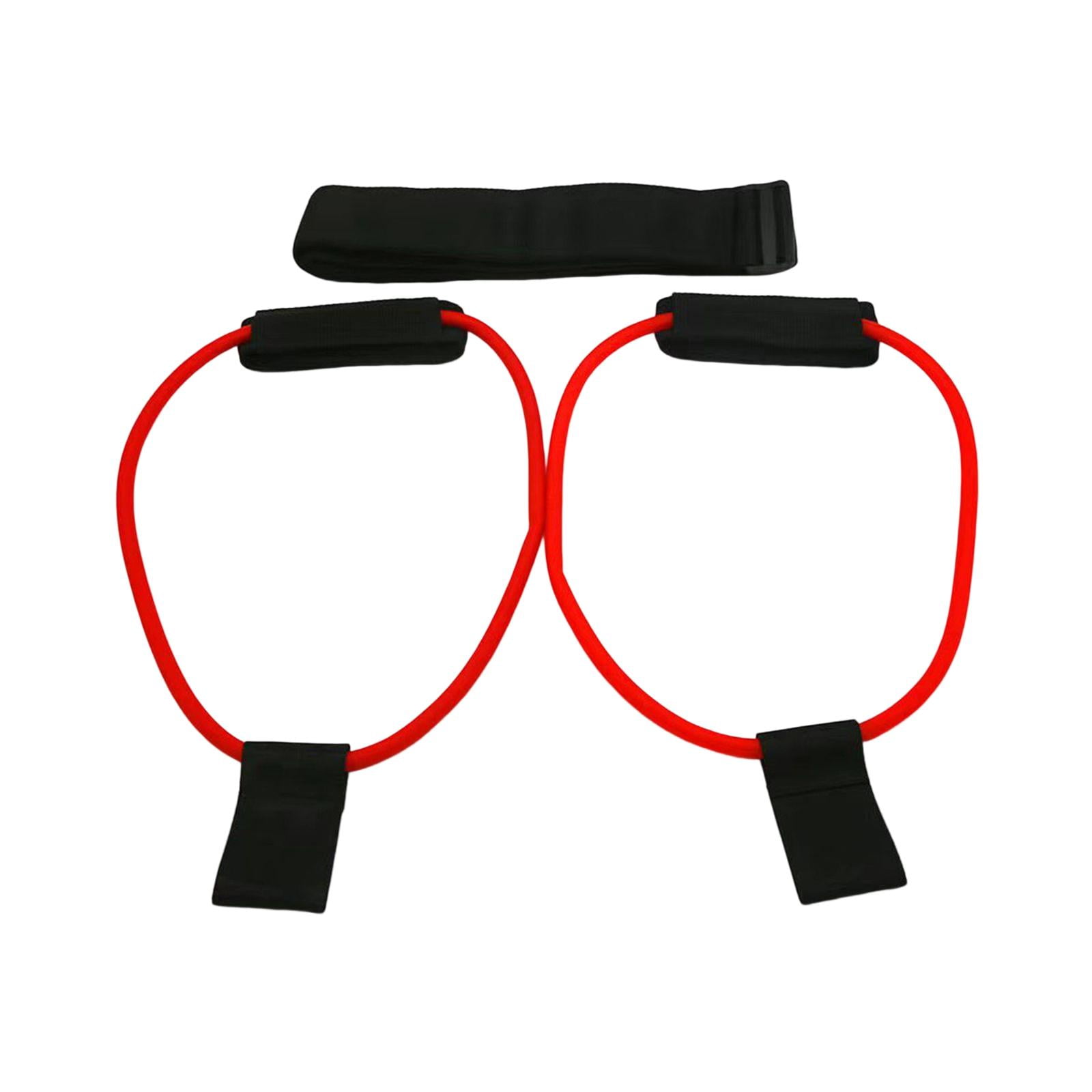 DimyFew Booty Belt, Resistance Bands Fitness Bootie Belt Women Leg Trainer Workout Bands Red 30 Lbs