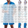thumbnail image 3 of hotojiny Men's 2 Piece Set Summer Beach Outfits Breathable Hollow out Mesh Button down Shirts Shorts Set Casual Tracksuit(Black,X-Large), 3 of 7