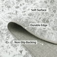 thumbnail image 2 of GlowSol 10x13 Large Vintage Medallion Rug Oriental Floral Print Floor Cover Soft Foldable Thin Area Rug Carpet for Dining Room Home Office, Grey, 2 of 7