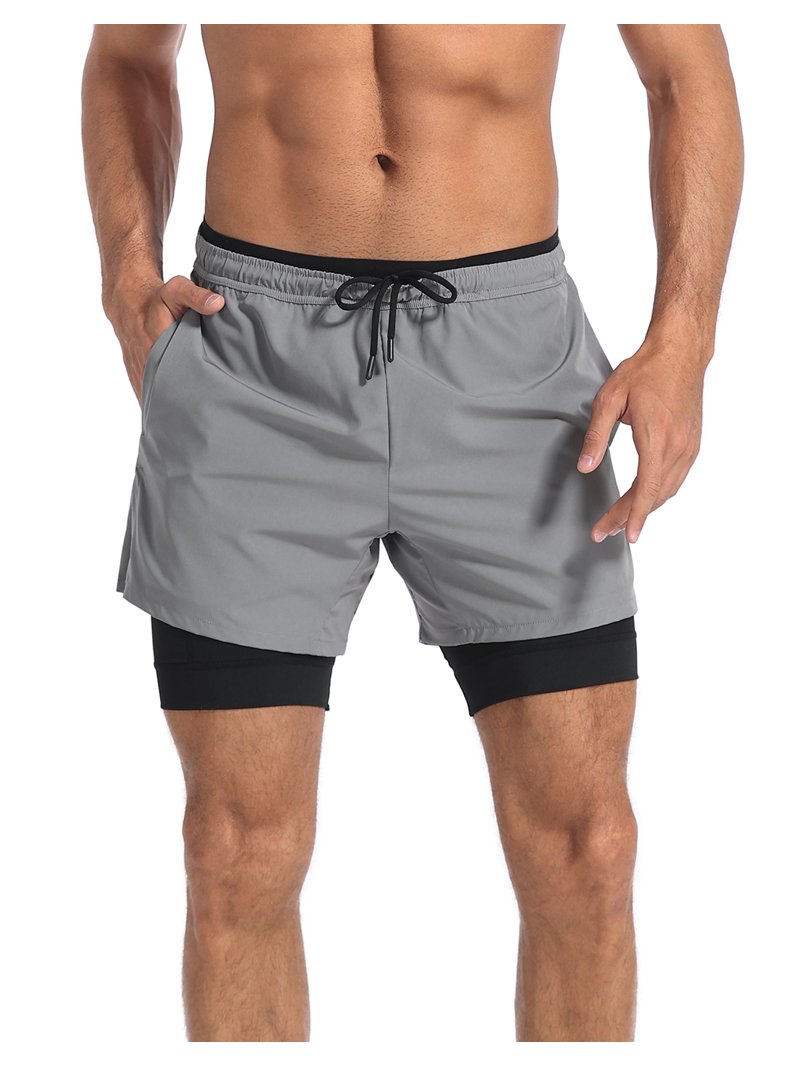 Gymshark Mens Inch Running Shorts LRD Men's 2-in-1 Workout Shorts