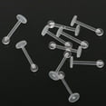 thumbnail image 3 of kusrkot 10Pcs 18G Acrylic Clear Labret Lip s Tragus Ear Body Jewelry Set, 3 of 9