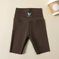 thumbnail image 6 of newwalpole Girls Athletic Shorts Kids High Waisted Yoga Dance Biker Shorts Comfy Gymnastics Shorts 5-14Y Coffee for Size 9-12 Years, 6 of 8