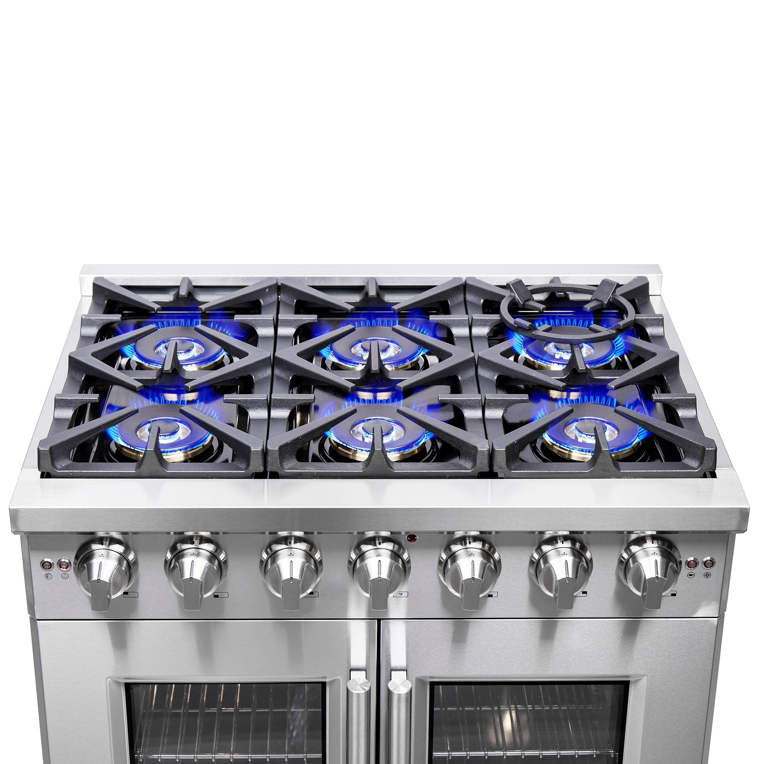 FORNO Capriasca 36" Freestanding French Door Gas Range