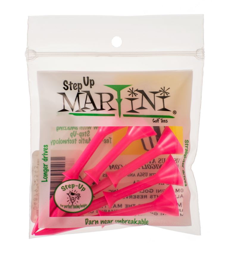 Martini Step Up Tees Pink Pack of 5