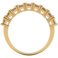 thumbnail image 5 of 2.61 ct Brilliant Emerald Cut Synthetic Yellow Moissanite 14k Yellow Gold Eternity Band SZ 9.5, 5 of 6