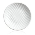 thumbnail image 1 of Jabonera redonda elegante, bandeja de cerámica con diseño moderno y minimalista a rayas, 1 of 5