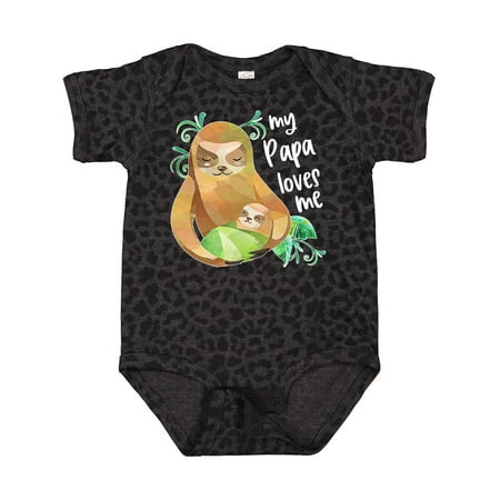 

Inktastic My Papa Loves Me Cute Sloth and Baby Gift Baby Boy or Baby Girl Bodysuit