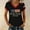 Black, variant on Easter oversized tshirts for women 250th Anniversary Print V Neck T Shirt Patriotic Casual Tee short sleeve shirts for women