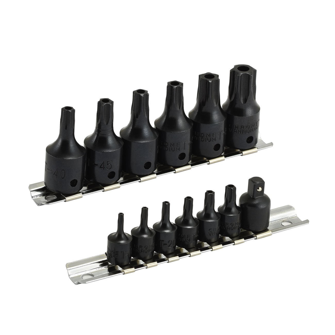 15pc Tamper Proof 6 Point Star Torx Socket Set Security Impact Seat